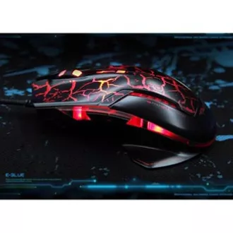 E-blue Mazer Pro Myš káblové, černo-červená, 2500DPI, e-box