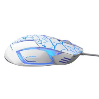 E-blue Mazer Pro Myš káblové, bielo-modrá, 2500DPI, e-box