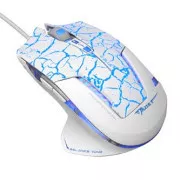 E-blue Mazer Pre Myš káblové, bielo-modrá, 2500DPI