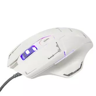 E-blue Mazer Myš káblová, biela, 2500DPI