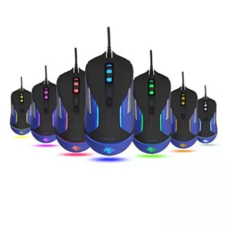 E-blue Auroza Gaming V2 Myš káblová, čierna, 5000DPI, e-box