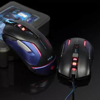 E-blue Auroza Gaming V2 Myš káblová, čierna, 5000DPI, e-box