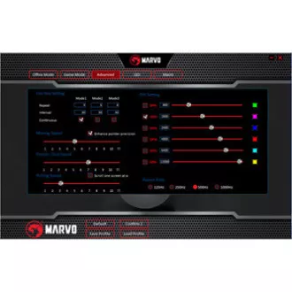 Marvo M519 Myš káblové, čierna, 12000DPI