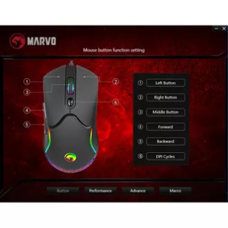 Marvo M359 Myš káblové, čierna, 3200DPI Marvo M359 Myš káblové, čierna, 3200DPI