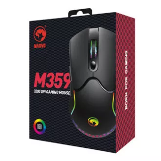 Marvo M359 Myš káblové, čierna, 3200DPI Marvo M359 Myš káblové, čierna, 3200DPI