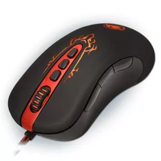 Redragon Origin Myš káblová USB, černo-červená, 4000DPI