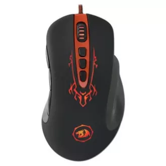Redragon Origin Myš káblová USB, černo-červená, 4000DPI