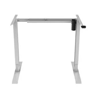 Pracovný stôl s elektricky nastaviteľnou výškou 75x140cm, sivý, ergo