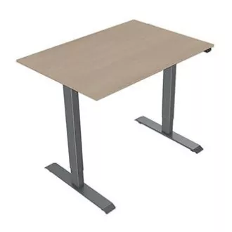 Pracovný stôl s elektricky nastaviteľnou výškou 75x140cm, sivý, ergo Pracovný stôl s elektricky nastaviteľnou výškou 75x140cm, sivý, ergo