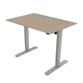 Pracovný stôl s elektricky nastaviteľnou výškou 75x140cm, sivý, ergo Pracovný stôl s elektricky nastaviteľnou výškou 75x140cm, sivý, ergo