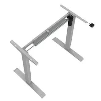 Pracovný stôl s elektricky nastaviteľnou výškou 75x140cm, sivý, ergo Pracovný stôl s elektricky nastaviteľnou výškou 75x140cm, sivý, ergo