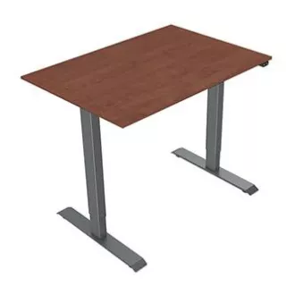 Pracovný stôl s elektricky nastaviteľnou výškou 75x120cm, sivý, ergo Pracovný stôl s elektricky nastaviteľnou výškou 75x120cm, sivý, ergo