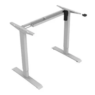 Pracovný stôl s elektricky nastaviteľnou výškou 75x120cm, sivý, ergo Pracovný stôl s elektricky nastaviteľnou výškou 75x120cm, sivý, ergo