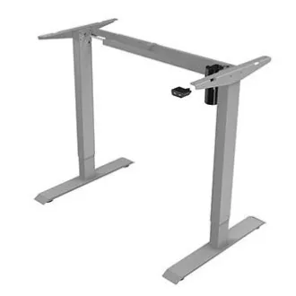 Pracovný stôl s elektricky nastaviteľnou výškou 75x120cm, sivý, ergo Pracovný stôl s elektricky nastaviteľnou výškou 75x120cm, sivý, ergo