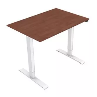 Pracovný stôl s elektricky nastaviteľnou výškou 75x120cm, biely, ergo Pracovný stôl s elektricky nastaviteľnou výškou 75x120cm, biely, ergo