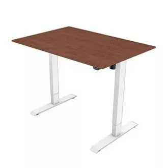 Pracovný stôl s elektricky nastaviteľnou výškou 75x120cm, biely, ergo Pracovný stôl s elektricky nastaviteľnou výškou 75x120cm, biely, ergo