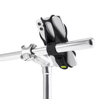 Držiak mobilu Bone Bike Tie 3, na bicykel, nastaviteľná veľkosť, čierny, 4.7-7.2", silikón, na pripevnenie na riadidlá, čierna
