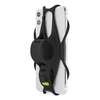 Držiak mobilu Bone Bike Tie 3, na bicykel, nastaviteľná veľkosť, čierny, 4.7-7.2", silikón, na pripevnenie na riadidlá, čierna