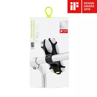 Držiak mobilu Bone Bike Tie X, na bicykel, nastaviteľná veľkosť, čierny, 4-6", silikón, na pripevnenie na riadidlá, čierna