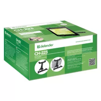 Držiak tabletu Defender úchyt na opierku, do auta, CH-223, černý, plast, 1kg, Mäkké bočné úchyty, čierna, tablet