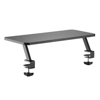 Podstavec pod monitor, pripevniteľný k stolu, čierny, ocel, drevotrieska, 20 kg nosnosť, Powerton, ergo Podstavec pod monitor, pripevniteľný k stolu, čierny, ocel, drevotrieska, 20 kg nosnosť, Powerton, ergo