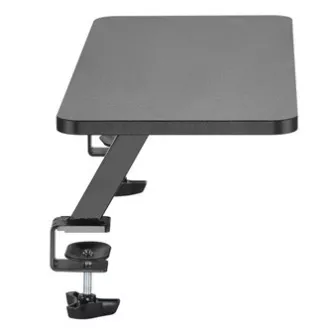 Podstavec pod monitor, pripevniteľný k stolu, čierny, ocel, drevotrieska, 20 kg nosnosť, Powerton, ergo Podstavec pod monitor, pripevniteľný k stolu, čierny, ocel, drevotrieska, 20 kg nosnosť, Powerton, ergo