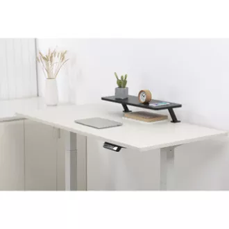 Podstavec pod monitor, pripevniteľný k stolu, čierny, ocel, drevotrieska, 20 kg nosnosť, Powerton, ergo Podstavec pod monitor, pripevniteľný k stolu, čierny, ocel, drevotrieska, 20 kg nosnosť, Powerton, ergo