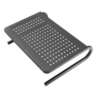 Podstavec pod monitor, priestor pre klávesnicu, čierny, ocel-plast, 20 kg nosnosť, Powerton, ergo Podstavec pod monitor, priestor pre klávesnicu, čierny, ocel-plast, 20 kg nosnosť, Powerton, ergo