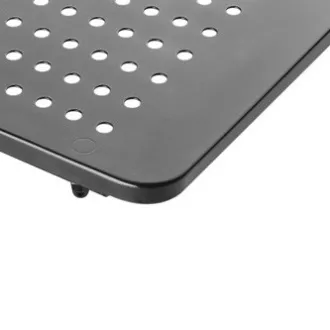 Podstavec pod monitor, priestor pre klávesnicu, čierny, ocel-plast, 20 kg nosnosť, Powerton, ergo Podstavec pod monitor, priestor pre klávesnicu, čierny, ocel-plast, 20 kg nosnosť, Powerton, ergo