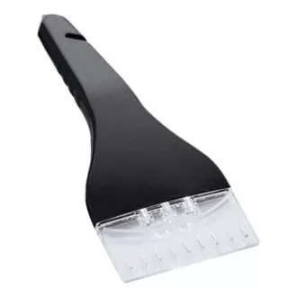 Škrabka na ľad čierna, plast, s LED svetlami, DOPRODEJ