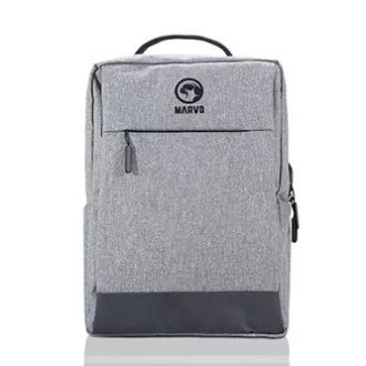Batoh na notebook 15.6", BA-03, sivý z nylonu, USB port na nabíjanie, Marvo, DOPREDAJ