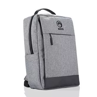 Batoh na notebook 15.6", BA-03, sivý z nylonu, USB port na nabíjanie, Marvo, DOPREDAJ