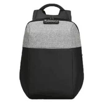 Batoh na notebook 15,6", NB008, čierno-sivý z polyesteru/polyetylénu/nylonu, nie je ľahké vykradnúť, DOPREDAJ