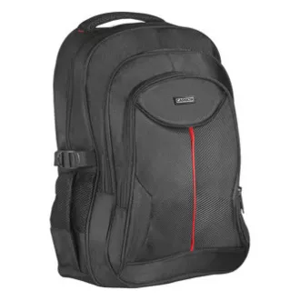 Batoh na notebook 15,6", Carbon, čierny z polyesteru, nepremokavé dno a bočné vrecká, Defender