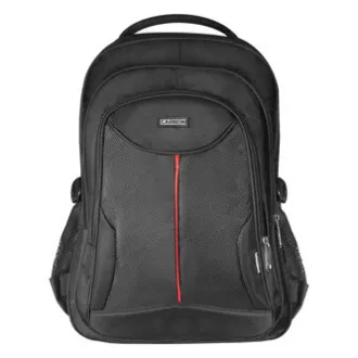 Batoh na notebook 15,6", Carbon, čierny z polyesteru, nepremokavé dno a bočné vrecká, Defender