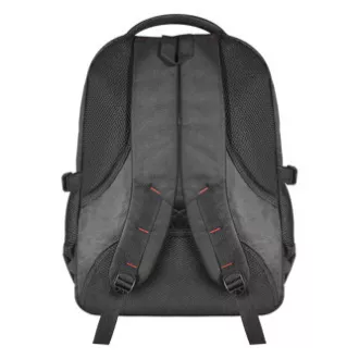 Batoh na notebook 15,6", Carbon, čierny z polyesteru, nepremokavé dno a bočné vrecká, Defender