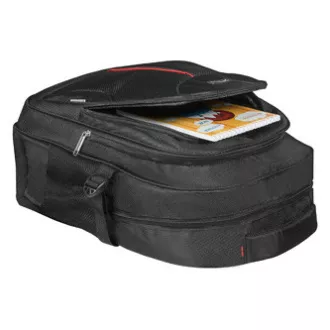 Batoh na notebook 15,6", Carbon, čierny z polyesteru, nepremokavé dno a bočné vrecká, Defender