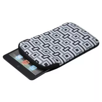 Obal na tablet 10.1", Geometric, biely z neoprénu, DOPREDAJ