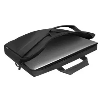 Taška na notebook 17", Monte, čierna z polyesteru, Defender