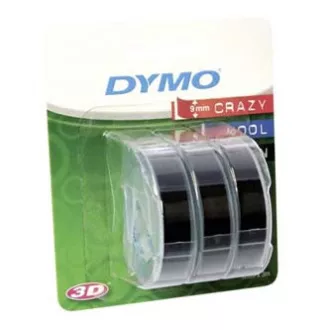 Dymo originál páska do tlačiarne štítkov, Dymo, S0847730, černý podklad, 3m, 9mm, 3D, 1 blister/3 ks Dymo originál páska do tlačiarne štítkov, Dymo, S0847730, černý podklad, 3m, 9mm, 3D, 1 blister/3 ks