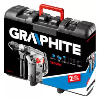 Kladivo vrtacie, 58G862, elektrika (kábel), 230V, 1500W, nastaviteľná rukoväť, 750ot./min, Graphite