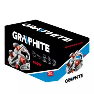 Hoblík Graphite 59G678, elektrika (kábel), 850W, 16500ot./min, 82mm, 3mm, 0-12mm, ergonomický tvar Hoblík Graphite 59G678, elektrika (kábel), 850W, 16500ot./min, 82mm, 3mm, 0-12mm, ergonomický tvar