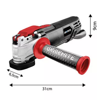Viacúčelová brúska Graphite 59G025, elektrika (kábel), 230V, 500W, 21000osc./min, 2,8 °