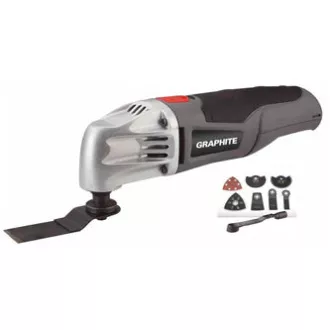 Viacúčelová brúska Graphite 59G020, elektrika (kábel), 230V, 180W, 20000osc./min, 2,8 °