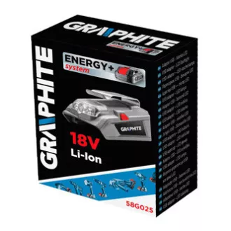 USB Nabíjačka akumulátorov a baterka, 18V, Energy+, Graphite USB Nabíjačka akumulátorov a baterka, 18V, Energy+, Graphite
