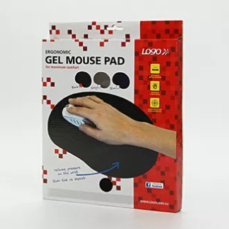 Logo Podložka pod myš gelová, šedá - Dopredaj, DOPRADE