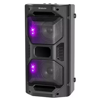 Defender reproduktor Rage, Li-Ion, 2.0, 50W, černý, regulácia hlasitosti, LED podsvietenie, BT 5.0, TWS, diaľkové ovládanie, 45Hz