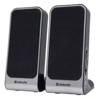 Defender reproduktory SPK-225, 2.0, 4W, šedé, regulácia hlasitosti, magneticky tienené pouzdro, konektor pre sluchátka, 200Hz~18kHz