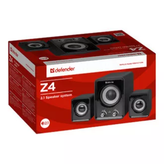 Defender reproduktory Z4, 2.1, 11W, čierne, regulácia hlasitosti, regulácia basov, 50Hz~20kHz Defender reproduktory Z4, 2.1, 11W, čierne, regulácia hlasitosti, regulácia basov, 50Hz~20kHz