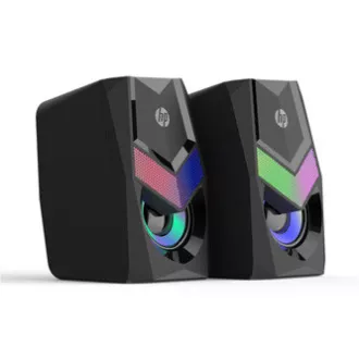 HP reproduktory DHE-6000, 2.0, 6W, čierny, regulácia hlasitosti, stolový, 3,5 mm jack (USB), podsvietené, 160Hz-20KHz HP reproduktory DHE-6000, 2.0, 6W, čierny, regulácia hlasitosti, stolový, 3,5 mm jack (USB), podsvietené, 160Hz-20KHz